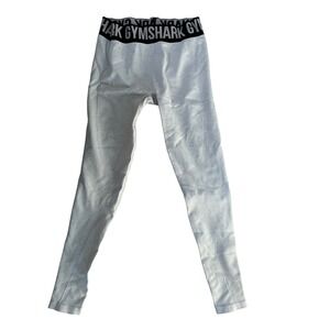 Gymshark Flex Seamless Light Grey Marl Leggings Size Small Athletic Workout